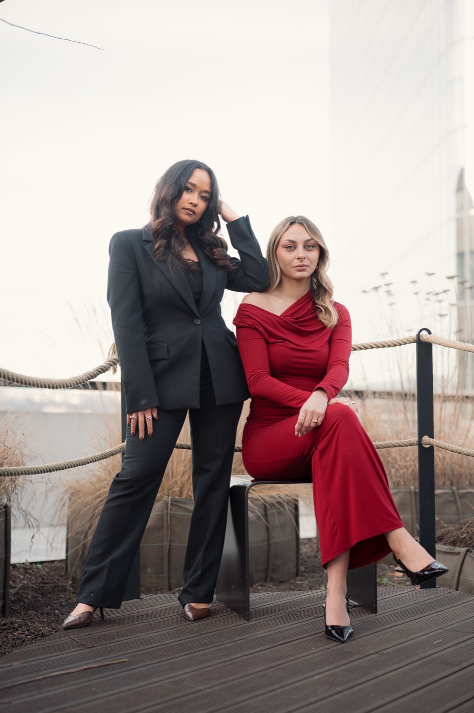 Portrait de deux femmes en studio, Lyon, Kaïto Rimbaud photographe